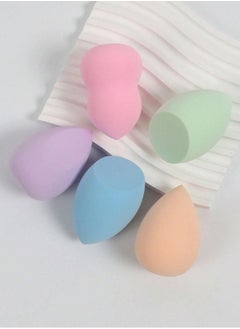 KHAJUL 5/10 Makeup Sponge Set, Random Colors and Shapes, Multi-color, Wet and Dry Beauty Sponges, Suitable for All Skin Types (Random)  - Image 3