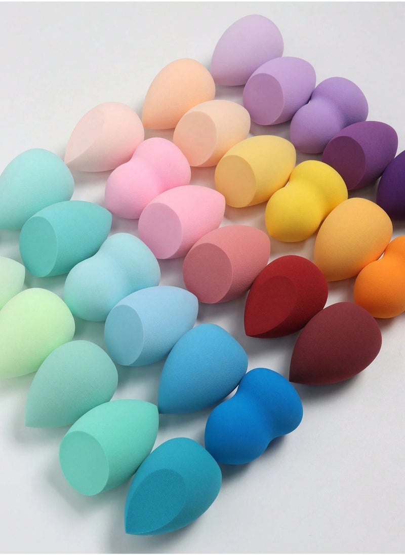 5pcs Makeup Sponge Set, Random Colors and Shapes, Multi-color, Wet and Dry Beauty Sponges, Suitable for All Skin Types (Random)