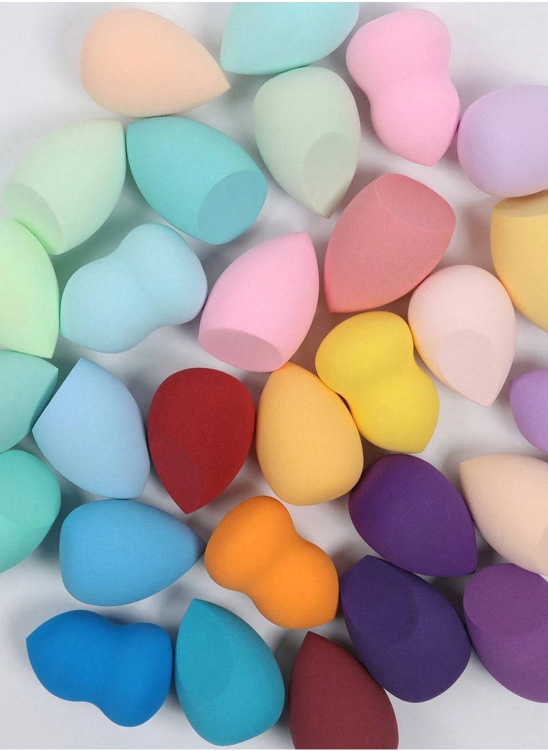 5pcs Makeup Sponge Set, Random Colors and Shapes, Multi-color, Wet and Dry Beauty Sponges, Suitable for All Skin Types (Random)