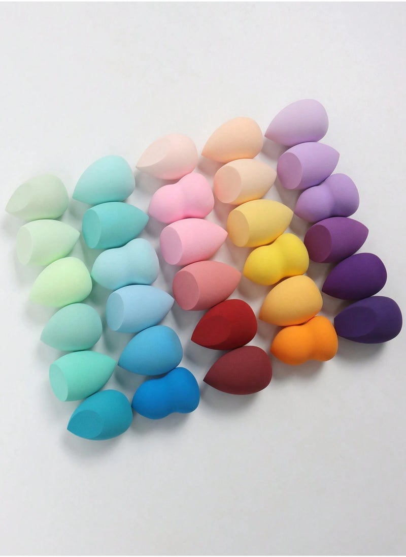 5pcs Makeup Sponge Set, Random Colors and Shapes, Multi-color, Wet and Dry Beauty Sponges, Suitable for All Skin Types (Random)