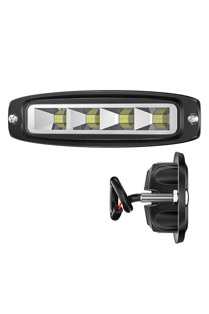 rayihni Automobile LED work light Embedded one-shaped work light 4-hole led off-road vehicle spotlight au... - Image 1