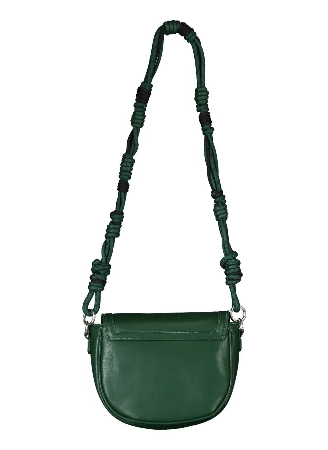 هايليز Elegant Green Shoulder Bag with Knotted Strap