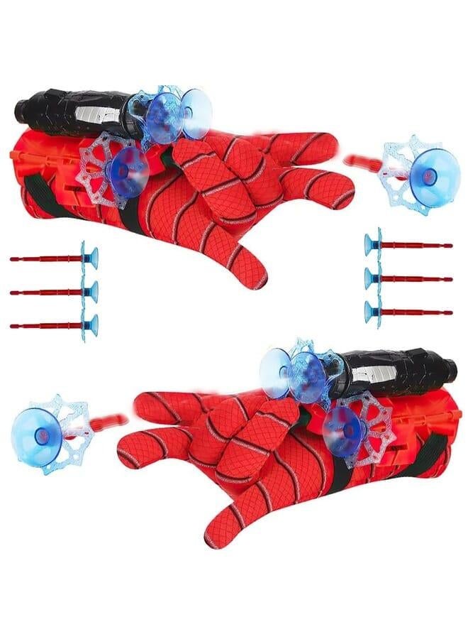 YKHSUAOU Super Spider Launcher, Set of 2 Kids Spider Hero Gloves, Spider Launcher Gloves, Spider Web Shooter, Launcher Toy, Wrist Toy Set, Cosplay Glove Launcher