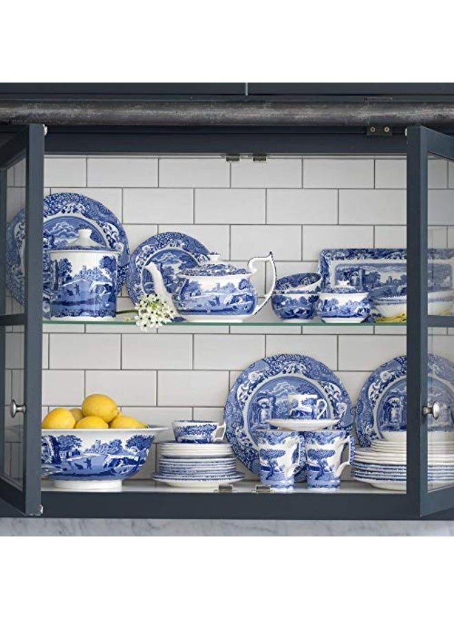 Spode Blue Italian 8 Inch Handled Tray - Elegant Decorative Serving Dish for Snacks, Appetizers, Fruit - Porcelain Presentation for Entertaining Table Displays - Image 4