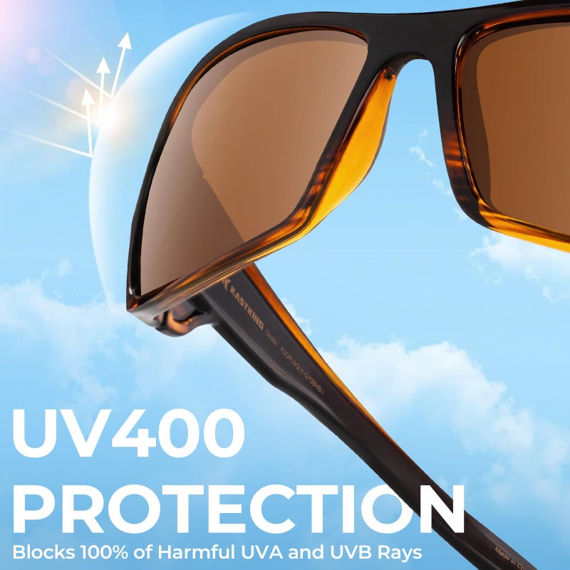 كاست كينج KastKing Gauley Polarized Sunglasses With PuriVex Protective Lens Coating, UV400 Wrap Design Fishing Sunglasses for Men u0026 Women, Durable Grilamid Frame for Boating,Sailing,Cycling - Image 5