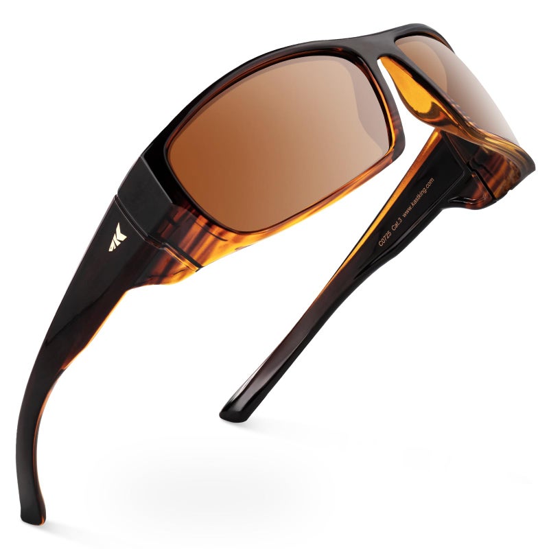 كاست كينج KastKing Gauley Polarized Sunglasses With PuriVex Protective Lens Coating, UV400 Wrap Design Fishing Sunglasses for Men u0026 Women, Durable Grilamid Frame for Boating,Sailing,Cycling - Image 1