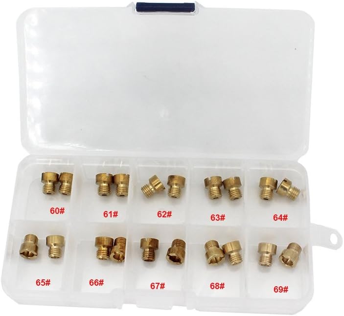 KIPA 20Pcs Carburetor Main Jet Assortment Kit for Holley Style Carburetors - Image 1