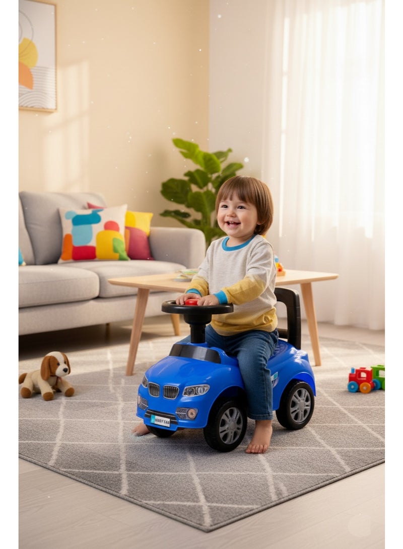 متجر 7 سيارة ركوب أطفال بلاستيكية – لعبة ركوب آمنة بتصميم رياضي مع مقعد مريح ومقود صوت – مناسبة للأولاد والبنات من عمر 1 - Image 3