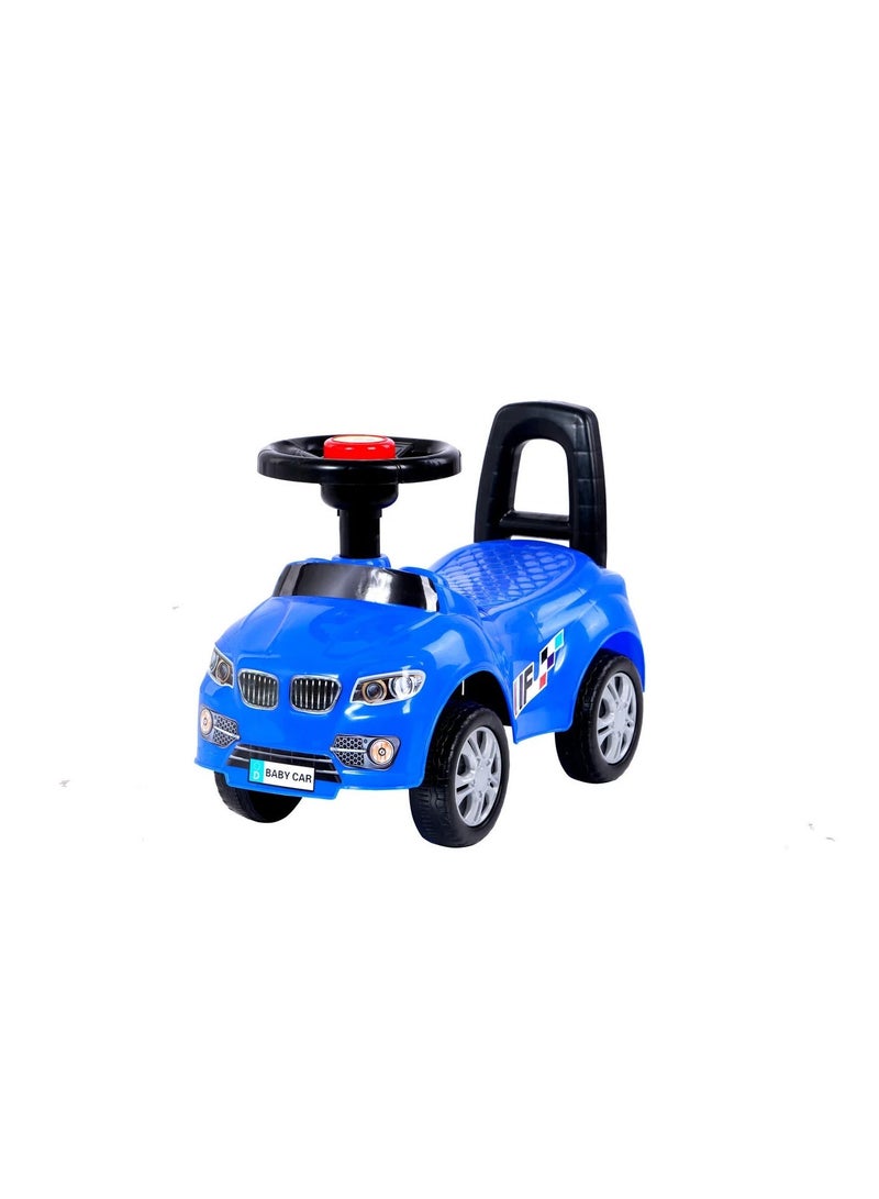متجر 7 سيارة ركوب أطفال بلاستيكية – لعبة ركوب آمنة بتصميم رياضي مع مقعد مريح ومقود صوت – مناسبة للأولاد والبنات من عمر 1 - Image 2