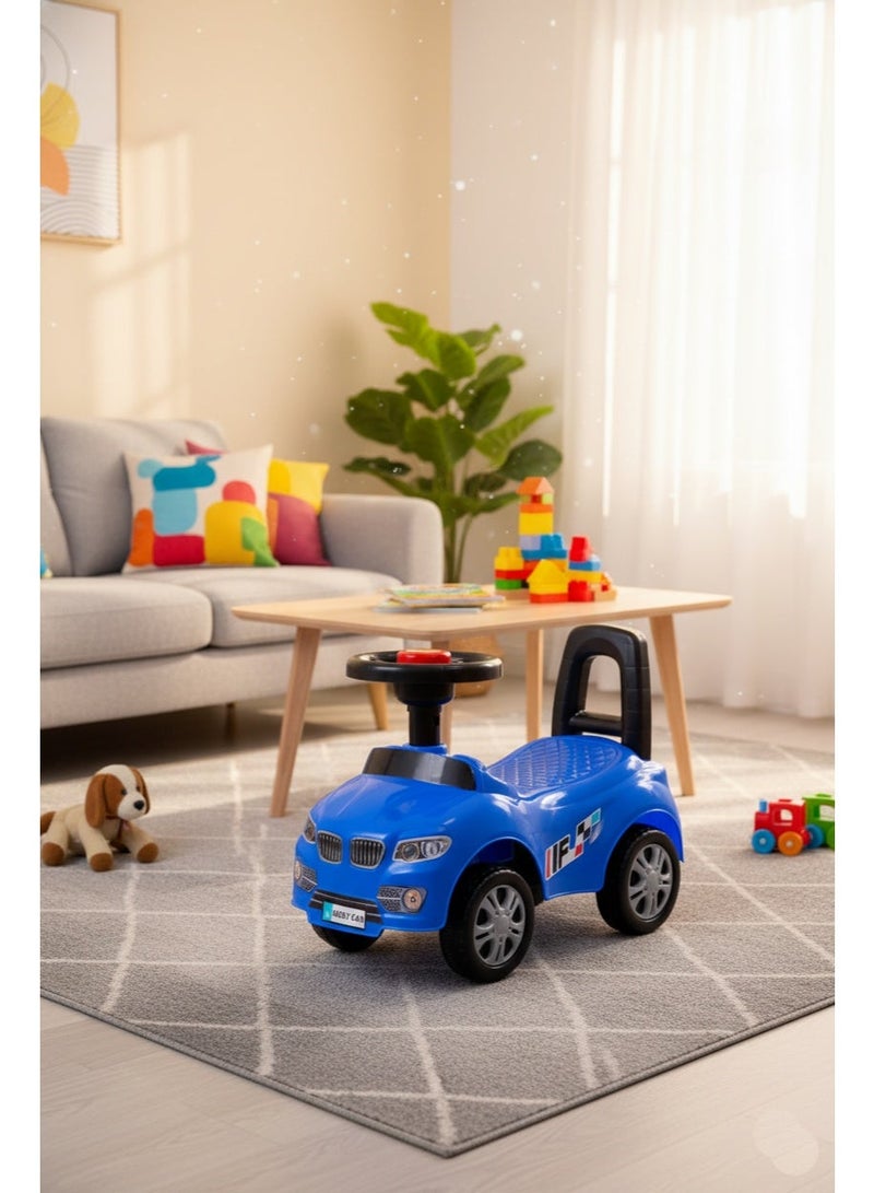 متجر 7 سيارة ركوب أطفال بلاستيكية – لعبة ركوب آمنة بتصميم رياضي مع مقعد مريح ومقود صوت – مناسبة للأولاد والبنات من عمر 1 - Image 1