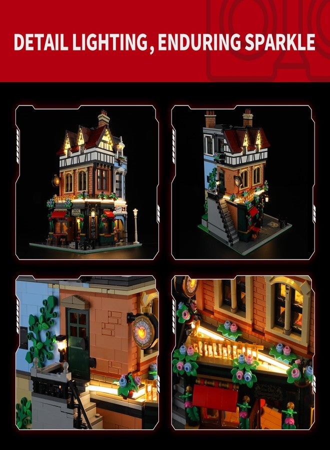 BRIKSMAX 2.0 Light Kit for Lego Tudor Corner Building Sets-Innovative Led Lighting Compatible with Lego Icons 10350 Building Sets (Not Included Lego Set) - Image 3