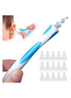 KASTWAVE Earwax Remover Safe Spiral Ear Wax Removal Tool 16 Pcs Ear Cleaner with Soft Replacement Tips Ear Wax Removal Kit for Adults and Kids  - Image 1