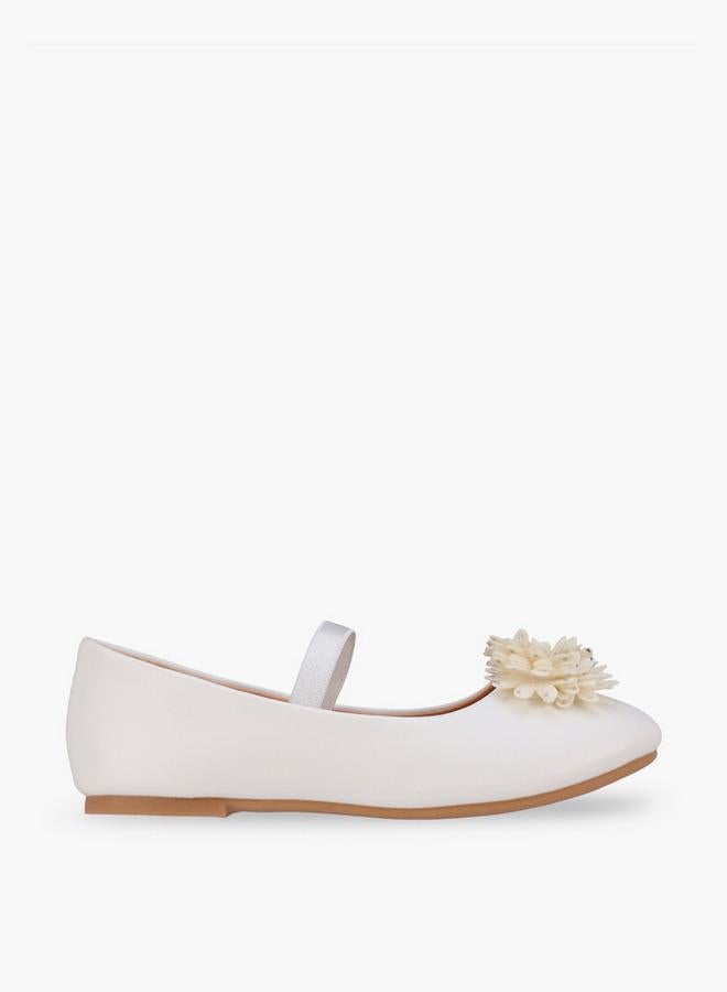 Flora Bella By Shoexpress Flora Bella Girls Floral Accent Ballerina Shoes - Image 3