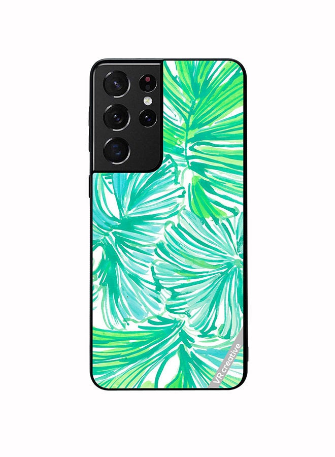 VR CREATIVE Protective Case Cover For Samsung Galaxy S21 Ultra 5G Summer Tropic Design Multicolour - Image 1