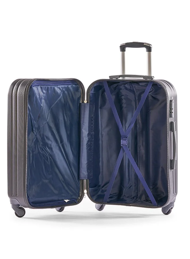 LIMRA Hardside 6 Piece Luggage Trolley Set Grey