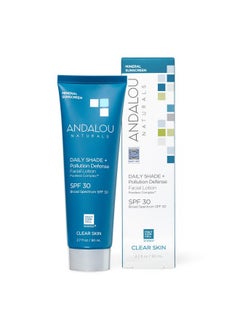 Daily Shade Face Sunscreen Spf 30 Zinc Oxide Mineral Sunscreen Sun + Pollution Defense Face Lotion Helps Minimize Look Of Pores Matte Finish & Lightweight 2.7 Fl. Oz.