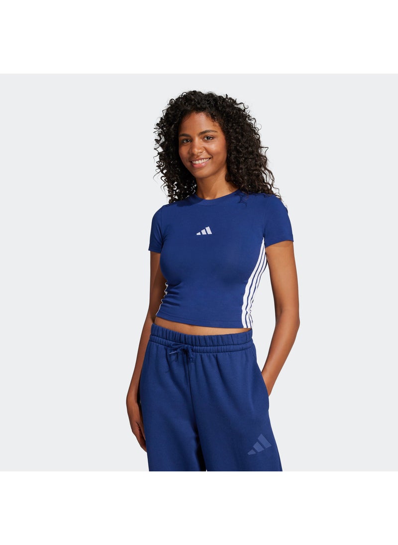 اديداس تيشيرت أطفال أساسي بثلاث خطوط نحيف - Image 1