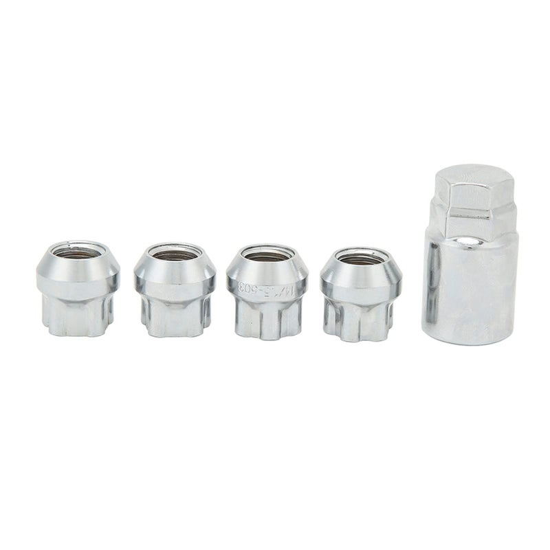 Stainless Steel Wheel Lock Kit Cone Seat Lug Nuts Set Security Key 20 Inch - Image 5