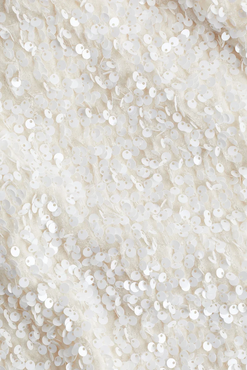 H&M Bow-detail sequined dress