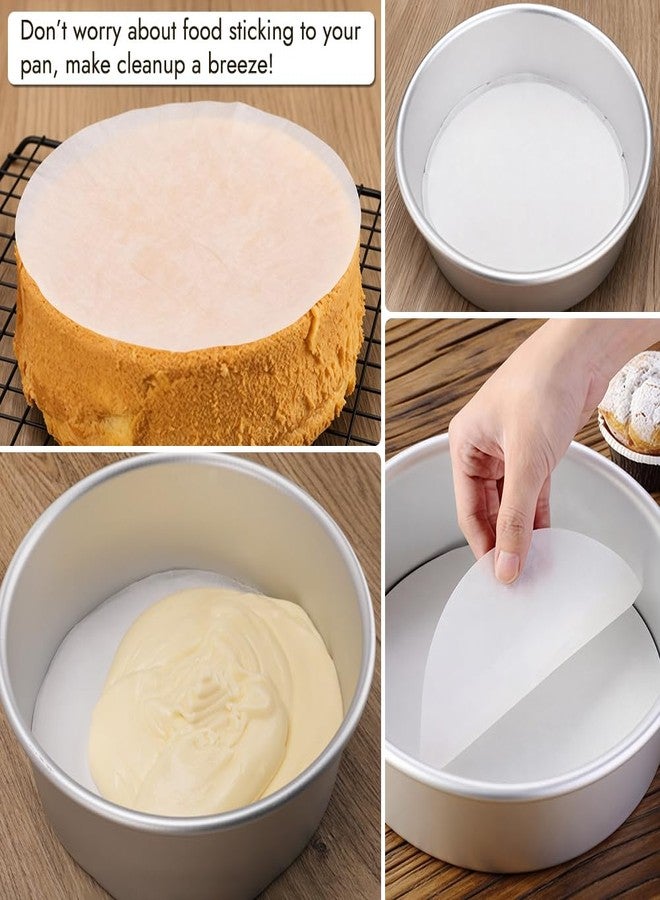 BYKITCHEN 9 Inch Parchment Paper Rounds, Set of 150, Non Stick Round Parchment Paper for Baking, Pre-cut Cake Pan Liners for Round Cake Pan, Springform Pan, Air Fryer and More - Image 5