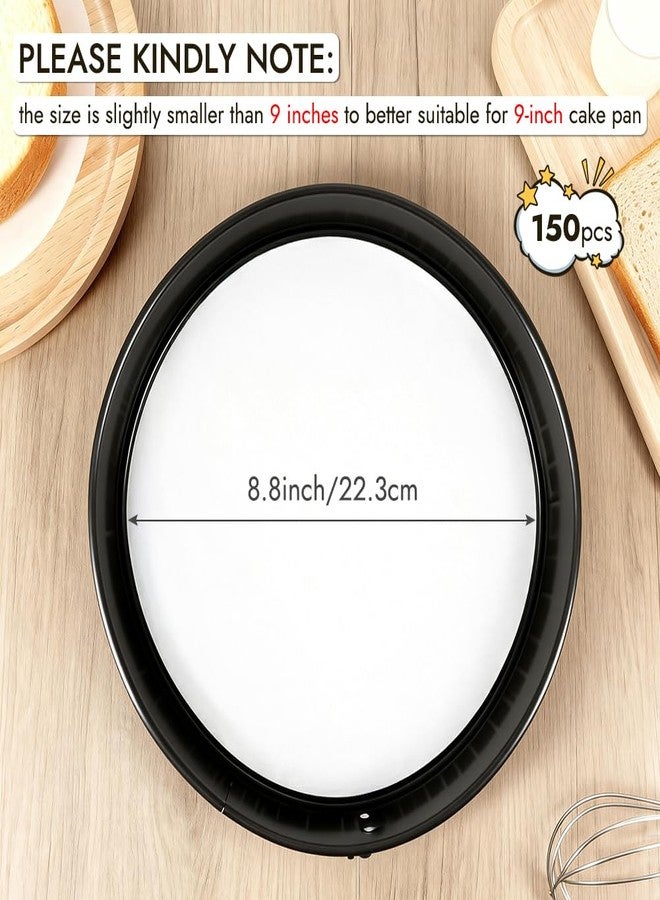 BYKITCHEN 9 Inch Parchment Paper Rounds, Set of 150, Non Stick Round Parchment Paper for Baking, Pre-cut Cake Pan Liners for Round Cake Pan, Springform Pan, Air Fryer and More - Image 2