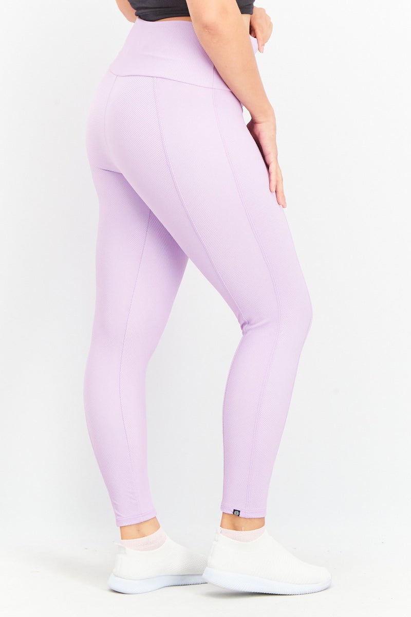 Onzie Women Sportswear Fit Yoga Leggings, Lilac - Image 3
