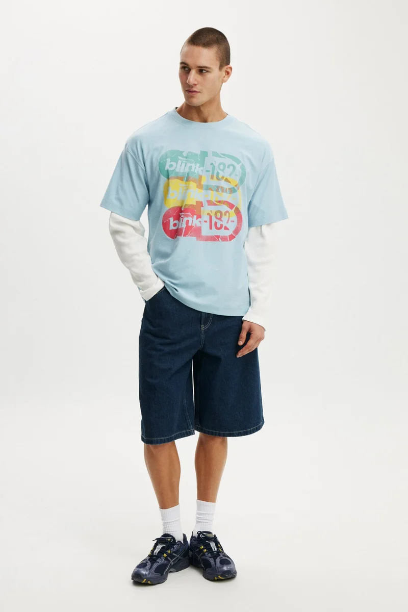 Cotton On BOX FIT PREMIUM MUSIC T-SHIRT