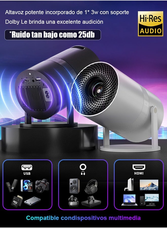 Mini Projector with WiFi 6 and Bluetooth, Auto Keystone Outdoor Movie Projector, 180°Adjustable Big Screen Home Portable Projector for Phone/TV Stick/Laptop/HDMI - pzsku/Z7BD39DBA83298195EC65Z/45/1741317367/23fceaa5-bcc6-4bef-aa46-7ccf71af8bc5