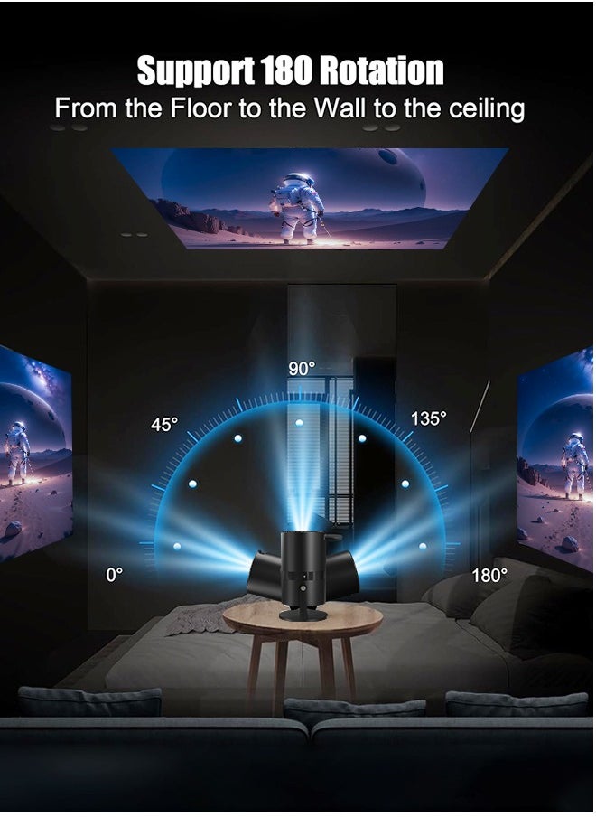 Mini Projector with WiFi 6 and Bluetooth, Auto Keystone Outdoor Movie Projector, 180°Adjustable Big Screen Home Portable Projector for Phone/TV Stick/Laptop/HDMI - pzsku/Z7BD39DBA83298195EC65Z/45/1741317402/e4075dd4-d03e-4c8f-9e96-31b2f9ed439d