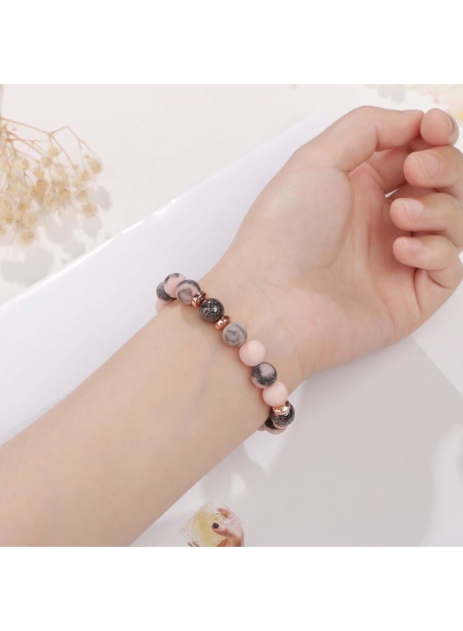 Yiyang 13th 16th 18th 21st 25th 30th 35th 40th 45th 50th 60th 65th 70th 75th 80th Birthday Gifts for Women Girls, Natural Stone Bracelet Birthday Gifts for Women Daughter Mom Sister Grandma, Stone, no - Image 4