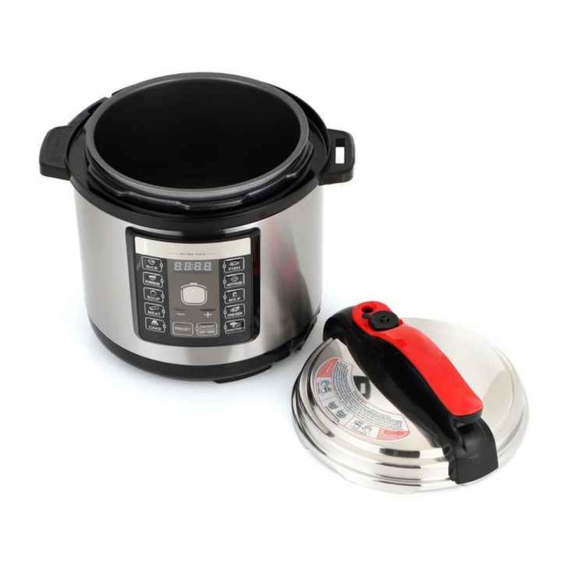 ZAMZIN 6L Digital Electric Pressure Cooker/Stainless Steel Housing, Non-Stick Aluminum Liner, Multi-Function Slow Cooker, Rice Cooker, Yogurt Maker, Cake Maker, Steamer, 1000W, Energy Efficient, One-Touch - Image 3