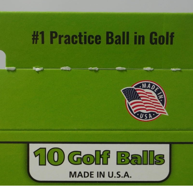 Almost Best Practice Golf Balls on The Planet. Perfect for Golf Training. Solid Contact for Great Feedback. Limited Flight for Backyard use. Safe for Indoors. by AlmostGolf (10 Pack Yellow) - Image 3