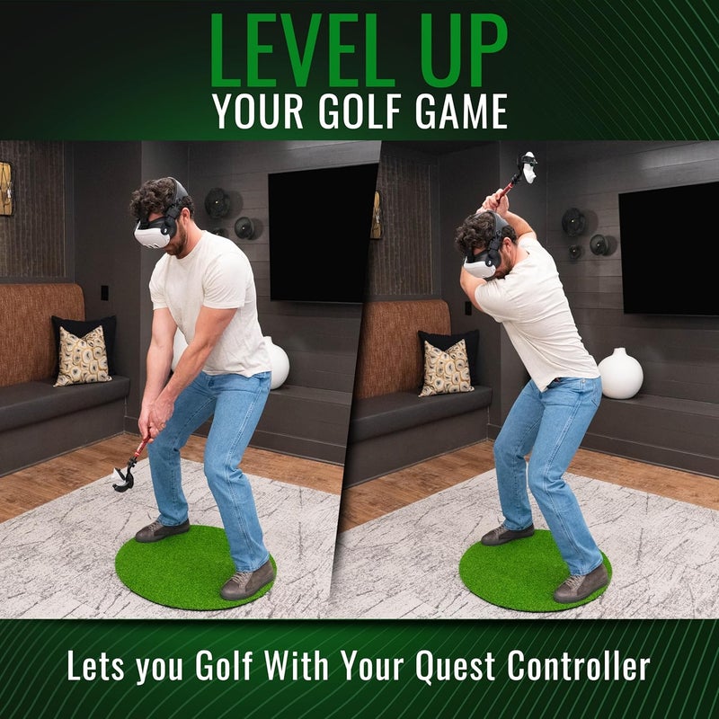 DeadEyeVR - DriVR Golf Club for Quest - Realistic VR Golf Simulator Handle - Weighted VR Golf Club Grip for Enhanced Play (Standard) - Image 2