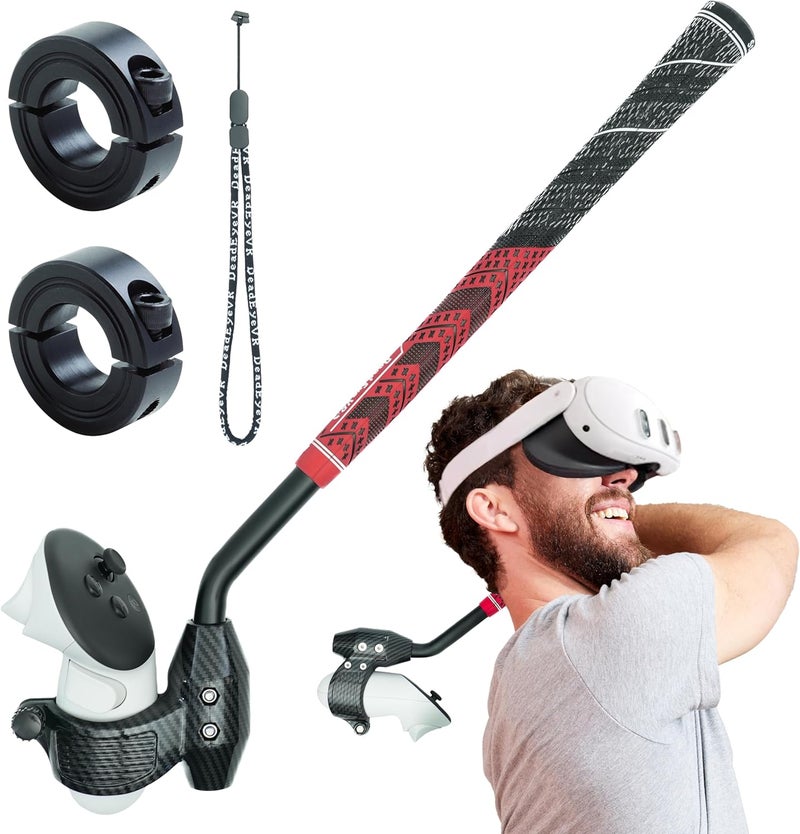 DeadEyeVR - DriVR Golf Club for Quest - Realistic VR Golf Simulator Handle - Weighted VR Golf Club Grip for Enhanced Play (Standard) - Image 1