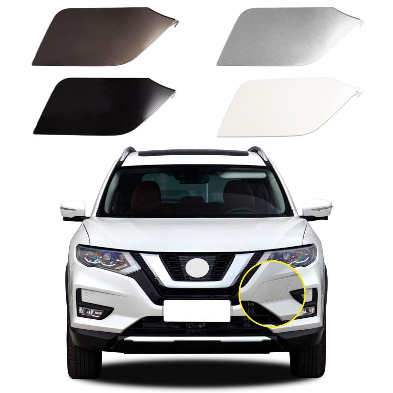 Goholy Car Front Bumper Tow Hook Cover Compatible with Nissan XTrail T32 Rogue 2017 2018 2019 2020 Trailer Cover Cap 622A06FL0H Small Lid Towing Eye Cap - Image 3