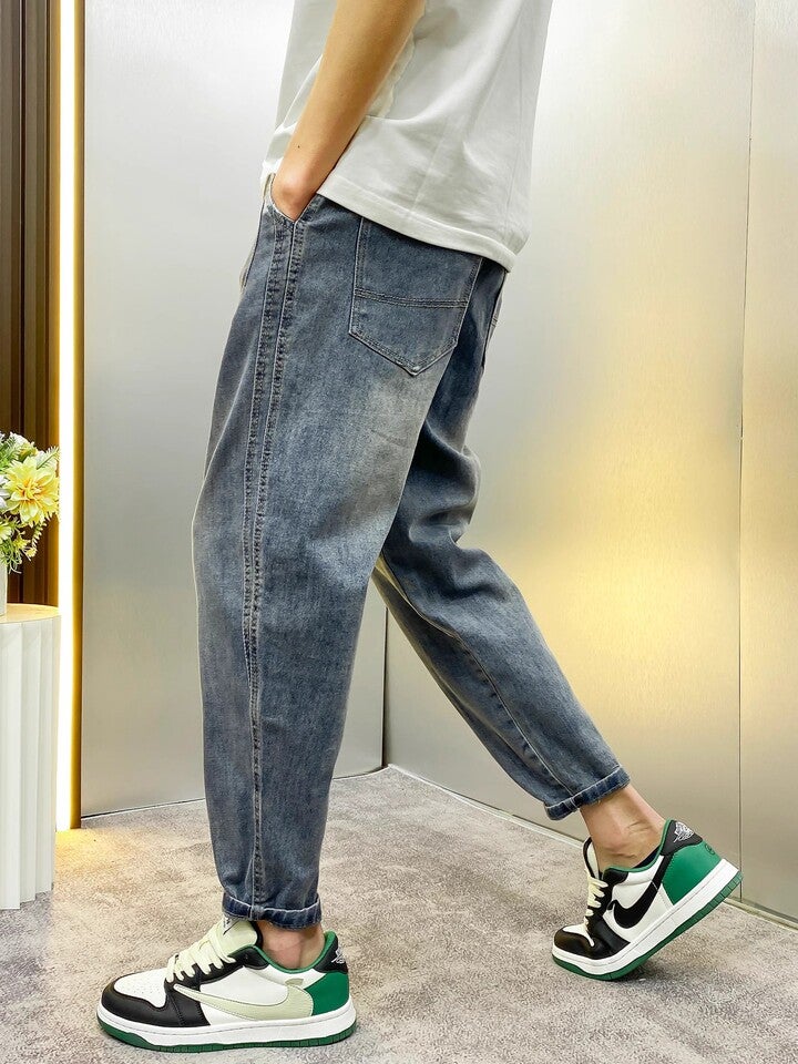 Unisex Casual Daily Denim Jeans - Image 2
