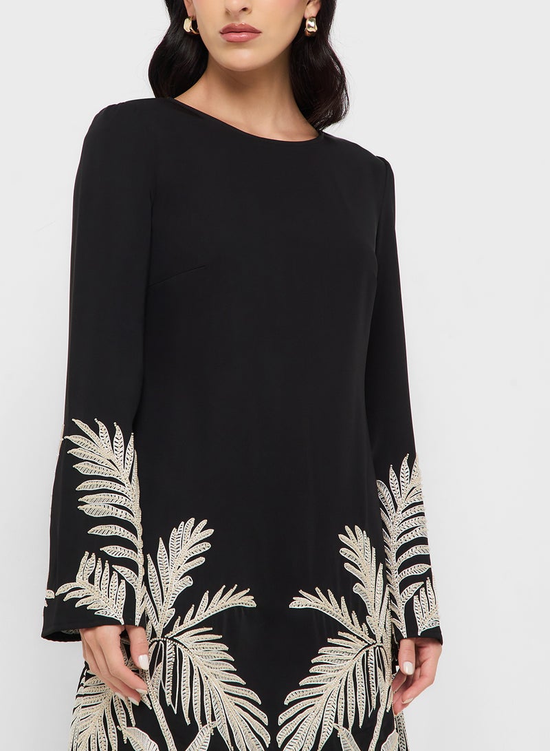 GUESS Long Sleeve  Angele Placed Mini Dress  - Image 3