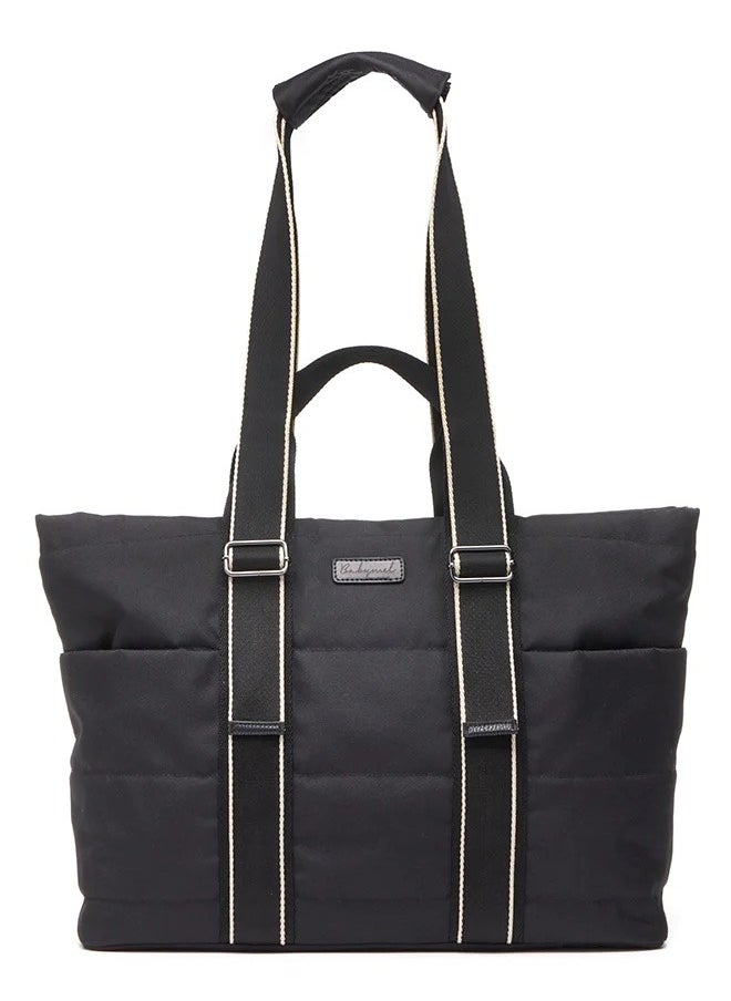 Babymel - Sammi Eco Quilt Convertible Diaper Bag Black - Image 1