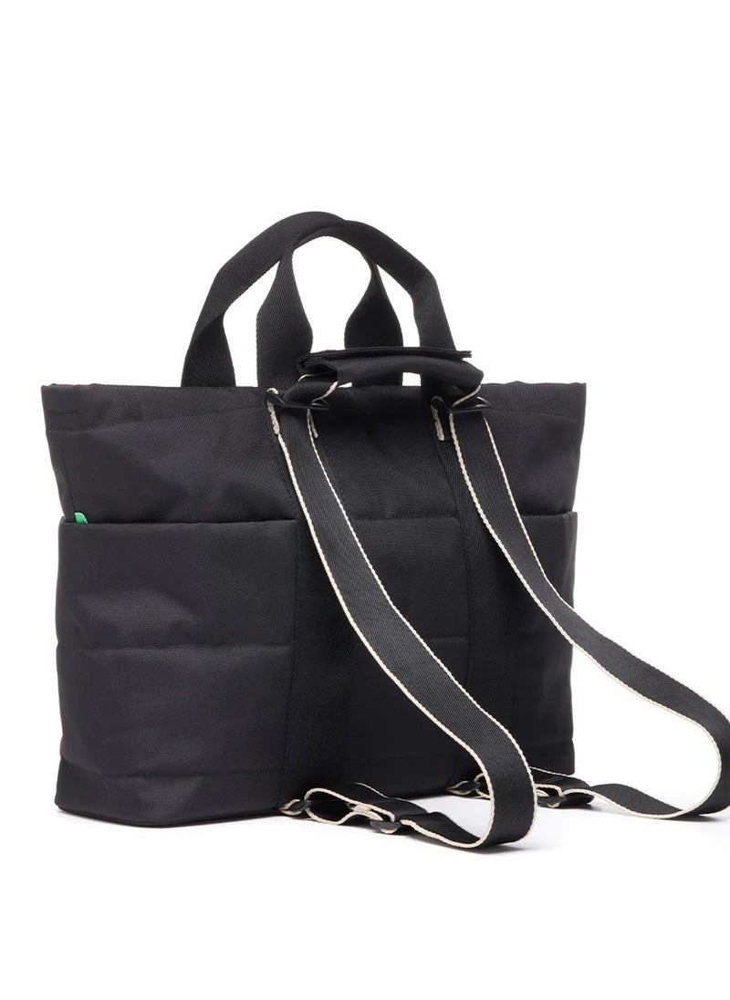 Babymel - Sammi Eco Quilt Convertible Diaper Bag Black - Image 1