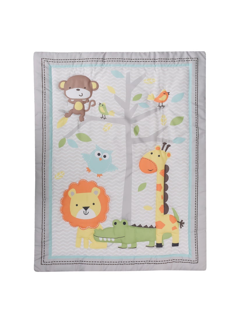 Gonice 3pcs Nursery Set, Crib Bedding Set For Boys And Girls, Ultra Cozy, Breathable And Skin-friendly - Image 2
