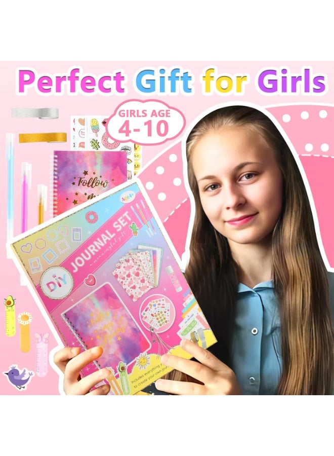 FUYAHA DIY Journal Kit, Scrapbooking Supplies Set for Girls 6-13 Years Old - Diary Art Crafts Kit, Birthday Gifts and Toys - Image 3