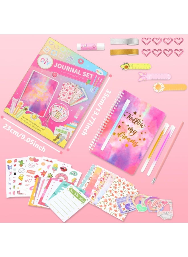 FUYAHA DIY Journal Kit, Scrapbooking Supplies Set for Girls 6-13 Years Old - Diary Art Crafts Kit, Birthday Gifts and Toys - Image 4