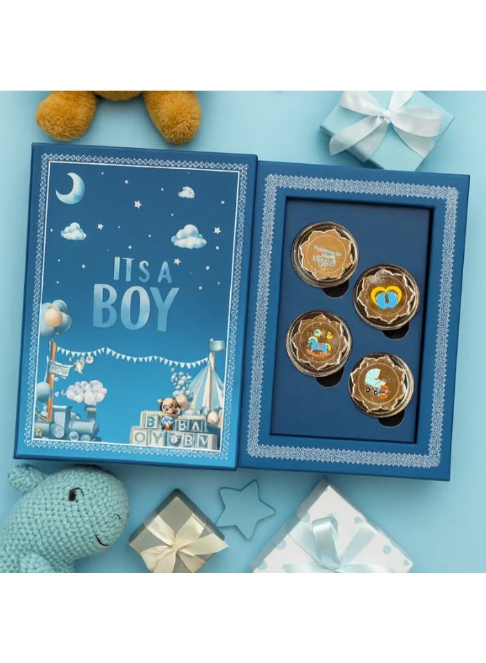 خشبو جويلز عملة فضية عيار 999 وزنها 10 غرامات عليها صورة صبي - Image 1