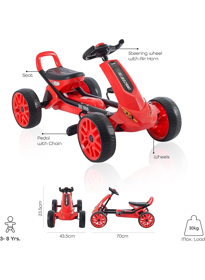 إيروريكس سيارة جو كارت صغيرة حمراء - Image 2