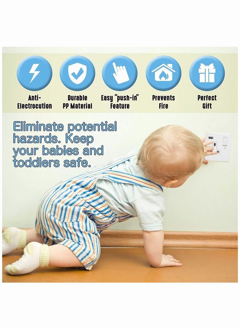 12Pcs Baby Safety Socket Plug Cover Set Baby Proofing Plug Covers Suitable for Kids Babies and Schools