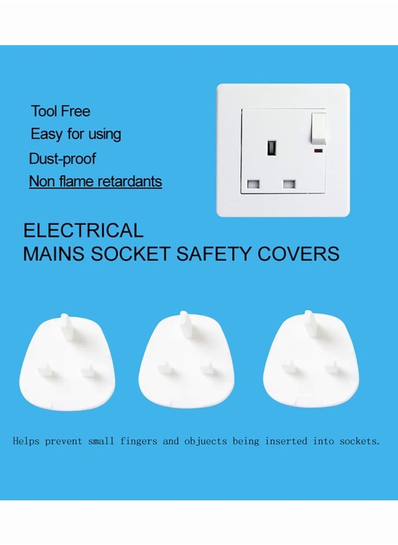 12Pcs Baby Safety Socket Plug Cover Set Baby Proofing Plug Covers Suitable for Kids Babies and Schools