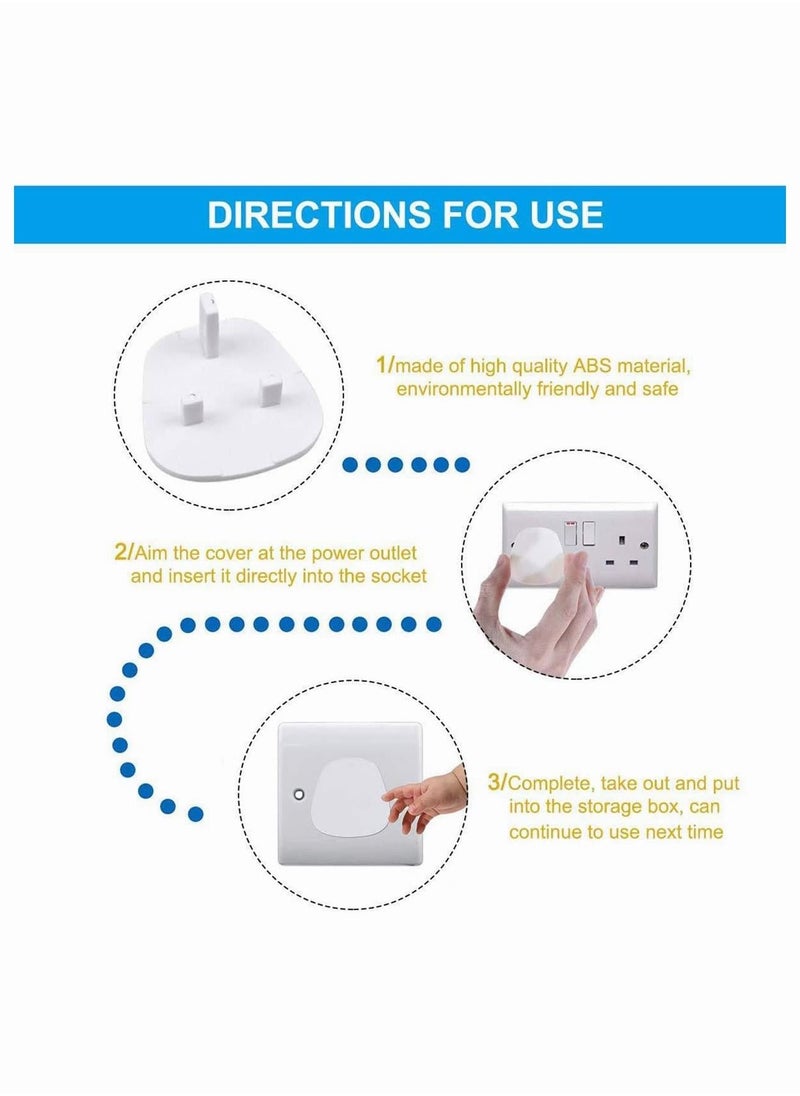 12Pcs Baby Safety Socket Plug Cover Set Baby Proofing Plug Covers Suitable for Kids Babies and Schools
