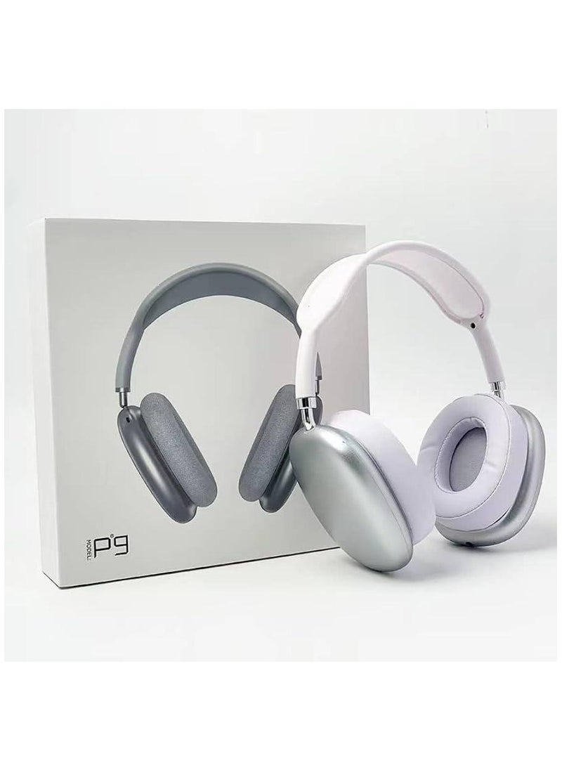 Generic - P9 Wireless Bluetooth Over-Ear Headphones with Microphone White color - Image 1