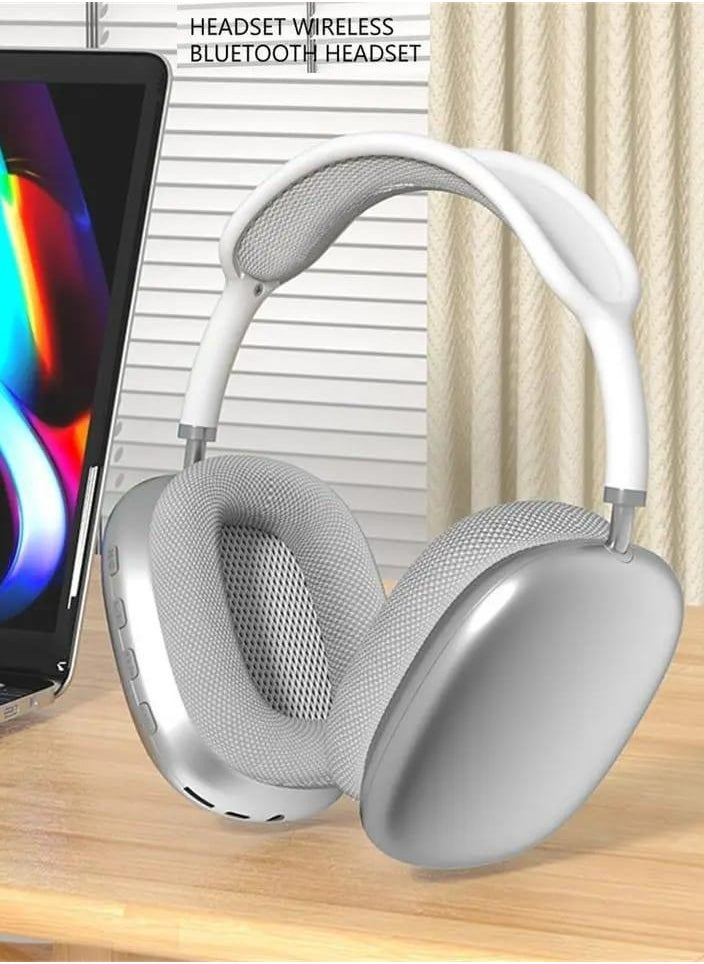 Generic - P9 Wireless Bluetooth Over-Ear Headphones with Microphone White color - Image 1