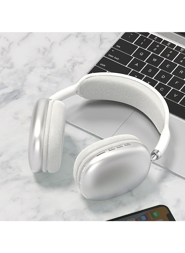 Generic - P9 Wireless Bluetooth Over-Ear Headphones with Microphone White color - Image 1